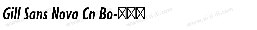 Gill Sans Nova Cn Bo字体转换